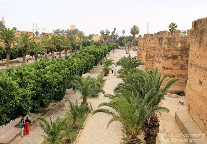 The city walls of Taroudant, Morocco