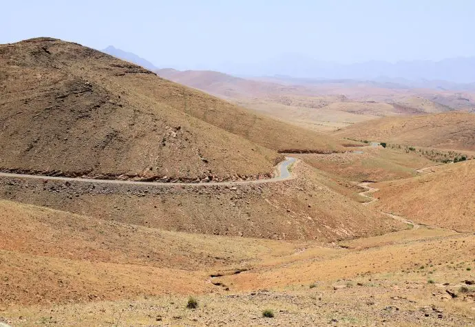 Driving Taroudant to Tafraoute, Morocco