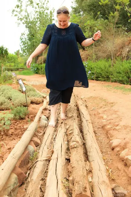 Barefoot Trail at Paradis du Safran, Ourika Valley, Morocco