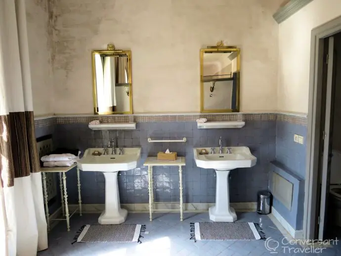 Suite Luxe bathroom in the capitainerie at l'Iglesia in El Jadida