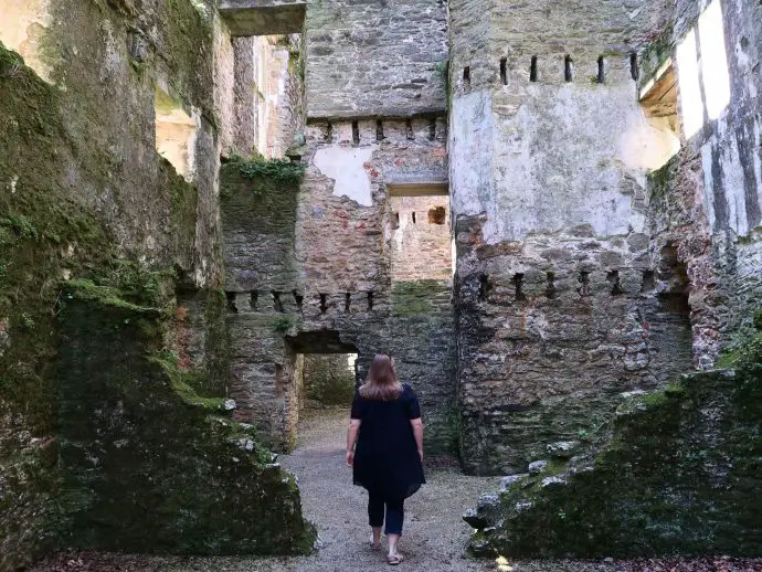 Things to do in Totnes - inside the Elizabethan Mansion at Berry Pomeroy Castle, Devon