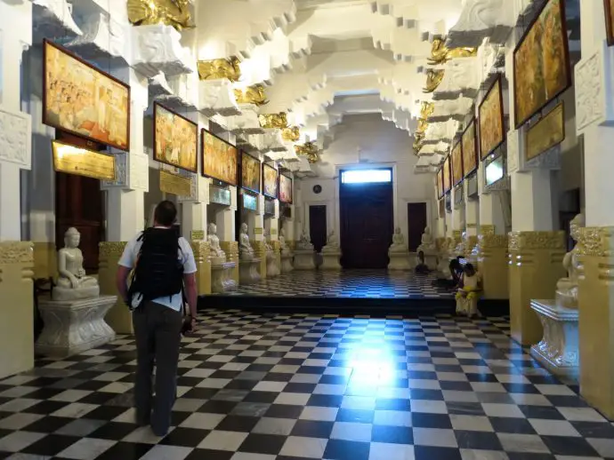 Inside the Pattirippuwa, Temple of the Tooth, Kandy, Sri Lanka