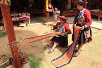 Weaving co-operative in Chinchero, near Cusco