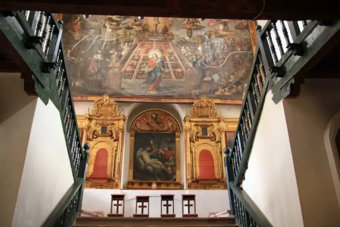 Paintings in San Francisco Church - things to do in Cusco