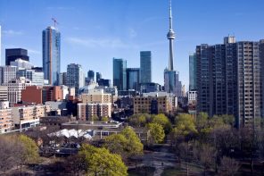 Toronto skyline in Canada