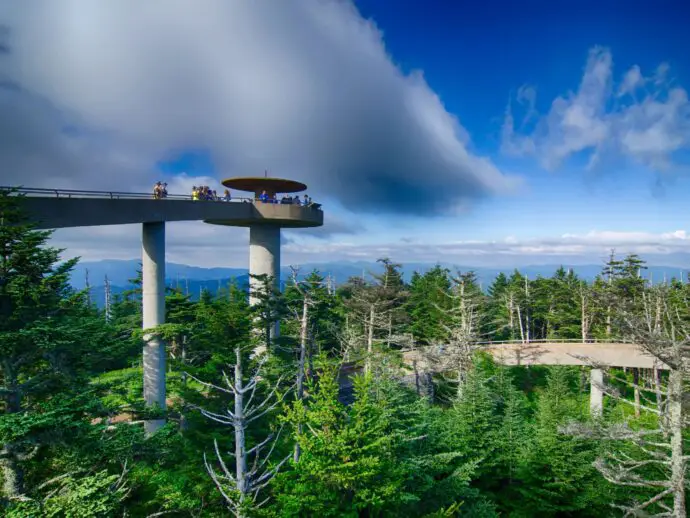 Clingmans Dome in the Smoky Mountains