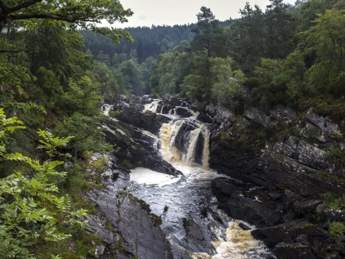 Rogie Falls in Scotland