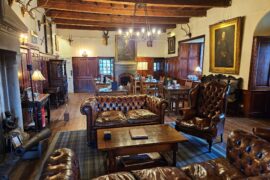 Great Hall at Barcaldine Castle near Oban in Scotland