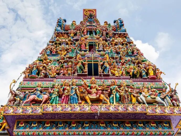 Colourful temple